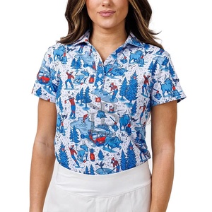 Polos de mujer a la moda de talla grande multicolor último diseño de buena calidad transpirable al mejor precio con logotipo personalizado 2025 - Product Image 5
