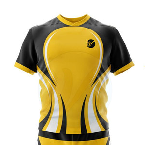 Ropa Deportiva 100% Poliéster Transpirable, Uniforme de Rugby de Manga Corta, Talla Grande, Calidad Premium, Superventas, Unisex - Product Image 3