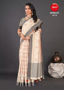 Arte bordado a mano Tusser Sari de seda con blusa indio tradicional para bodas y festivales ocasiones especiales hermoso Sari - Product Image 5