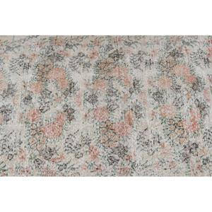 3.6x6.7 ft Vintage Area Rug, <b>Brown</b> White Turkish Floral <b>Wool</b> Rug - Product Image 4