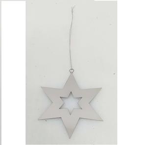 New Arrivals Modern Movable Christmas Laser-Out <b>Mirror</b> Polish <b>Hexagonal</b> Star Ornament for Hanging Decoration - Product Image 1