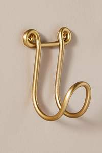 Gancho de pared de aluminio decorativo creativo con acabado liso diseñado para espacios interiores y paredes de jardín al aire libre - Product Image 6