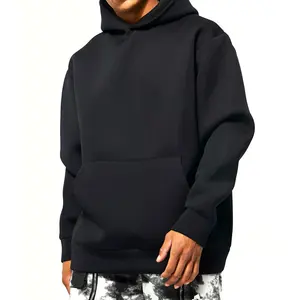 High Street Style Custom Oversized Men's Hoodies For Sale / Blank Plain Color Bulk Winter Warm Men's Pullover Hoodies
