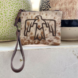 Hair-On cuir de vachette pochette broderie été Laser gravure bracelet gland élégant concepteur Western Offre Spéciale fermeture éclair luxe - Product Image 1