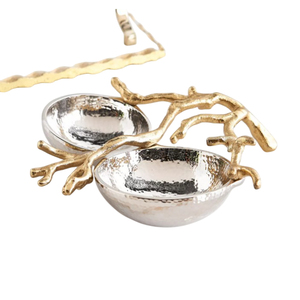 Bol de service de collations d'orchidée noire de la meilleure qualité élégant plat de service de fête de serveur décoratif en acier inoxydable à un prix raisonnable - Product Image 6