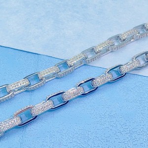 VVS Diamond Cuban Link <b>Necklace</b> IGI Certified 925 Sterling <b>Silver</b> Iced Hip Hop Style for Men Women Fine Chains <b>Necklaces</b> - Product Image 1