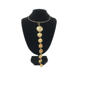 Recién llegados, regalo de Navidad a la moda, collar chapado en oro de latón, el mejor regalo para accesorios de fiesta, tamaño personalizado a la venta - Product Image 1