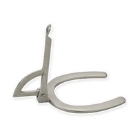 Jauge à sabots en acier inoxydable/aluminium 2025 pour le toilettage et l'entretien des sabots des chevaux, coupe des sabots, Euro Cavall Industries ECI-HSG-001