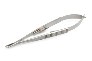 Castroviejo ที่ใส่เข็มสำหรับผ่าตัดขนาดเล็กทำจากสเตนเลสสตีลเครื่องมือสำหรับการผ่าตัดโรคตา - Product Image 4