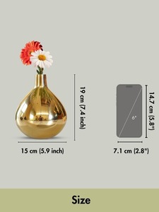 Soporte de Flores de Metal Esculpido para Diseños Interiores Encantadores y Arreglos de Estilo de Habitación Hermosos - Product Image 3