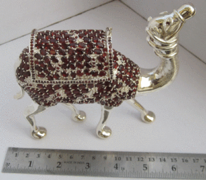 Escultura de camello de plata 925 Pieza elegante en plata 925 - Product Image 1