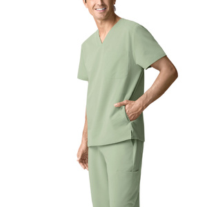 Uniformes de Hospital para Hombre con Logotipo Personalizado del Fabricante, Conjuntos de Uniformes Médicos con un Bolsillo, Trajes de Enfermería Quirúrgicos de Material Spandex - Product Image 4