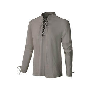 เรอเนสซองส์รีเน็ทเมนท์เสื้อผูกเชือกเสื้อเชิ๊ตผ้าพันตรงกลาง - Product Image 1