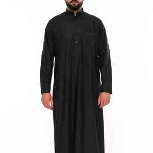 La mejor calidad Qatar Dubai Thobes para hombres con costura Elegante ropa islámica musulmana Thobe Jubba Kaftan Abaya para hombres - Product Image 5