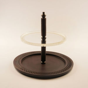 Support à gâteau en bois décoratif Support à gâteau arabe de luxe pour les célébrations de l'Aïd du Ramadan Support à gâteau en bois - Product Image 1