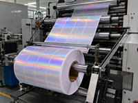 Papier autocollant holographique imperméable, feuilles d'étiquettes imprimables personnalisées pour journaux
