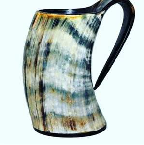 Mug rustique en corne de buffle, style animalier, fait main, de haute qualité, durable, personnalisable, pour les passionnés de Viking et les mariages - Product Image 5