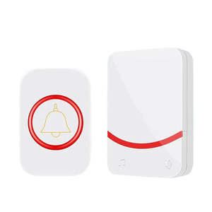 Sonnette électrique étanche auto-alimentée pour sourds avec flash mini sonnette sans fil pour la maison - Product Image 2