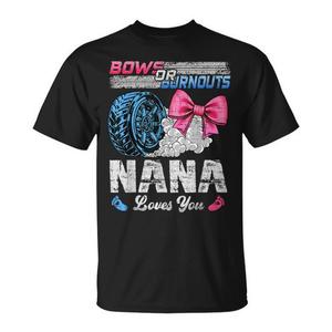 Maglietta Gender Reveal Nana's Favorite Burnouts or Bows per nonne e per mostrare il stile del tuo piccolo! - Product Image 1