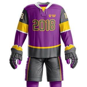 เครื่องแบบกีฬาฮอกกี้น้ำแข็งสำหรับผู้ชายชุดฝึกฮ็อกกี้น้ำแข็งสำหรับฝึกซ้อมโลโก้และขนาดออกแบบได้ตามต้องการ - Product Image 5