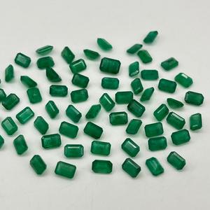 พลอย6x4mm-7x5mm มรกต zambian แบบหลวมสำหรับเครื่องประดับหินมีค่าแปดเหลี่ยมแท้ผู้ผลิตและผู้จัดจำหน่าย - Product Image 5