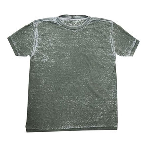 Acid Wash Burnout Camisetas para adultos Premium Algodón/Poliéster Mezcla Elegante Ropa de moda Camisetas para hombres - Product Image 1