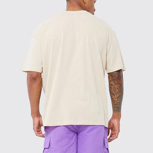 OEM Camiseta 100% algodón de gran tamaño sublimación camiseta de peso pesado personalizado espuma 3D pantalla Logo hombres Puff impresión camiseta - Product Image 3