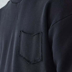 T-shirt double couche pour homme, style unique, sur mesure, de bonne qualité, impression de logo personnalisée, manches courtes, t-shirt double couche pour homme - Product Image 6