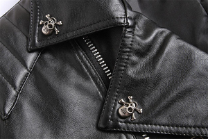 Chaqueta de cuero Otoño e invierno nuevos hombres Moda Streetwear punk ropa chaqueta Nueva chaqueta de cuero de motocicleta hombres - Product Image 5