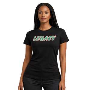 Black 08 Legacy <b>T</b>-<b>Shirt</b> Greek Sorority Apparel <b>Womens</b> Pink & Green Tee College Sisterhood Stylish Casual Greek Wear Soror Tee - Product Image 5