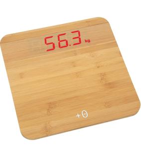 Balance de salle de bain en bambou durable (numérique/naturelle) - Product Image 5