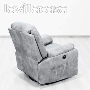 Comodidad de triple acción: sillón reclinable deslizante giratorio con controles eléctricos - Product Image 5