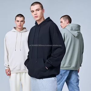 Sudadera con Capucha de Alta Calidad, Estilo Holgado, para Hombre, Ropa de Algodón, con Logotipo Bordado Personalizado - Product Image 1