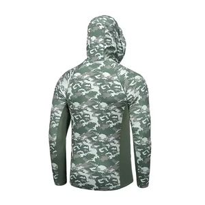 Sudadera con capucha de pesca con estampado de manga larga, diseño de sublimación impermeable de secado rápido, Camisa cómoda transpirable con protección solar UPF 50 + - Product Image 2