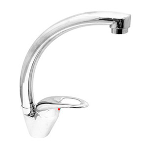 Serie Globo Monocomando Lavello Con Canna Alta - Product Image 1