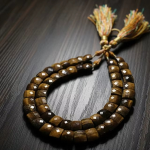 Collier classique de qualité AAA, style Cléopâtre, égyptien, avec des carrés gradués en œil de tigre, collier en pierre naturelle, collier en pierre pour cadeau - Product Image 2