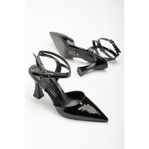 Andreina scarpe con tacco alto a spillo a doppio cinturino alla caviglia in vernice da donna - Product Image 6