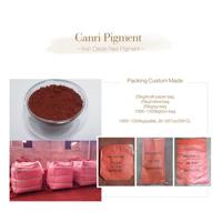 Oxyde de fer produits de ciment brun pour la coloration de l'encre poudre haba en plastique pour carreaux de sol béton