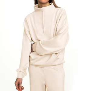 Conjunto de 2 piezas de algodón de manga corta hecho a medida para mujer, camiseta y pantalones cortos de gran tamaño con cuello redondo transpirable para verano - Product Image 6