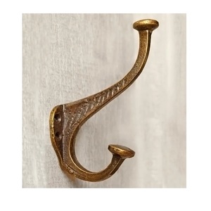 Gold Antique Brass <b>Wall</b> Hooks <b>Mounted</b> Coat Hooks Vintage for Home Farmhouse Coats Bags Hats <b>Towels</b> Use - Product Image 1