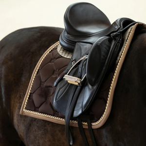 Doublure pour le confort et le soutien des tapis de selle de cheval Doux Intérieur Respirant Matelassé Design Tapis de selle équestre anglais de luxe - Product Image 6