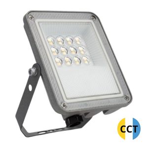 Proyector LED exterior CCT gris 10W 1000lm IP65 3000/4000/6000K Spectrum (SLI029081CCT_PW) - Product Image 1
