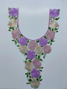 Encaje de cuello de tela de red bordado de moda para trajes étnicos indios vestidos Kurti blusa decoración cosida para trabajo de ropa de Boutique - Product Image 3