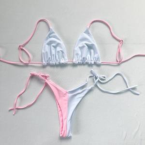 Bikini Triangular Sexy de Moda con Decoración de Joyería Personalizada para Traje de Baño de Verano - Product Image 4