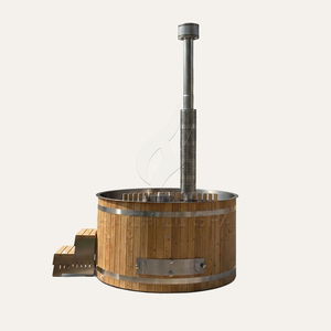 Venta al por Mayor de Jacuzzi de Madera para Exteriores, Estilo Nórdico, con Leña, de Acero 304, para Invierno - Product Image 2