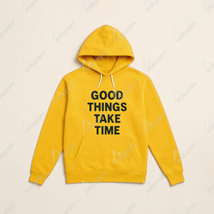 Cómoda sudadera básica de mezcla de algodón para hombres Sudadera con capucha suave y acogedora para un aspecto relajado Sudadera con capucha elegante de mezcla de algodón. - Product Image 1