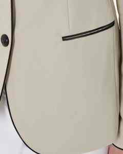 Chaquetas de espectáculo de equitación de Color de piel de diseño recién llegado para abrigos de jinete de competición y entrenamiento ecuestre de la mejor calidad para mujer - Product Image 5