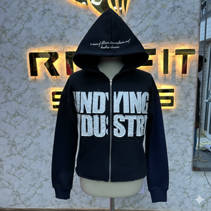 Haut fabricant client le plus demandé sweat à capuche zippé Puff imprimé fabriqué en usine prix bas sweats à capuche hommes sweats à capuche pour hommes - Product Image 6