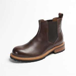 รองเท้าบูทหนังลูกวัวคุณภาพสูงแบบ Brogue พร้อมดีเทลเจาะรูและพื้นรองเท้าระบายอากาศสำหรับรองเท้าบูทธุรกิจ - Product Image 3