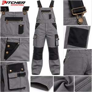 Salopettes en jean indigo pour hommes, bretelles réglables, utilitaires, pour détaillants, faible MOQ, vente en gros - Product Image 6